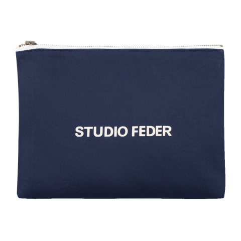 Studio Feder Portemonnee - Melia - Canvas - Navy - Studio Feder - OneSize - Portemonnees