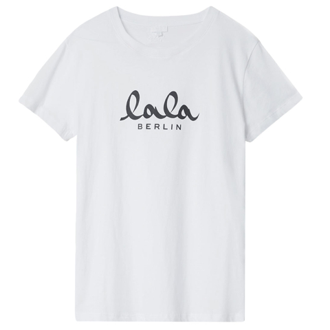 Lala Berlin T-Shirt - Cara - Wit m. Zwart - Lala Berlin - L - Large - T-Shirts