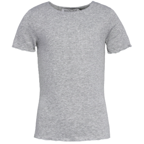 Hound T-Shirt - Rib - HdEmily - Grey melange - Hound - 8 jaar (128) - T-Shirts