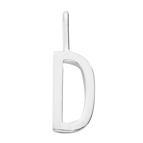 Design Letters Hanger Tot Ketting - D - Zilver - Design Letters - OneSize - Sieraden