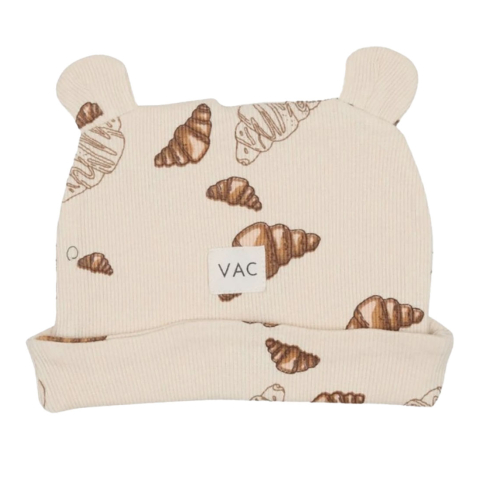 VACVAC Muts m. Oren - Rib - Benji - Croissant Mini - VACVAC - 0-3 mnd - Mutsen