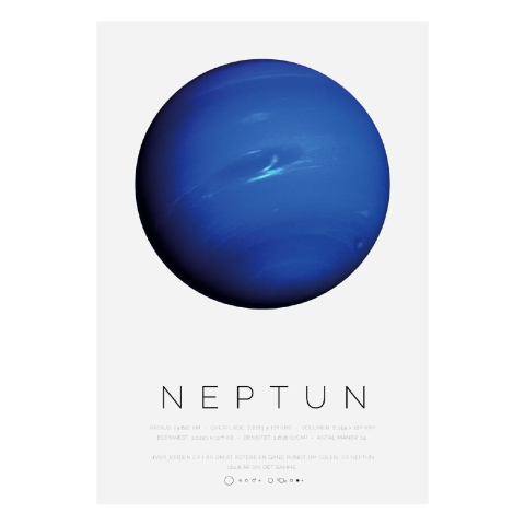 Citatplakat Poster - B2 - Neptunus - Citatplakat - OneSize - Posters