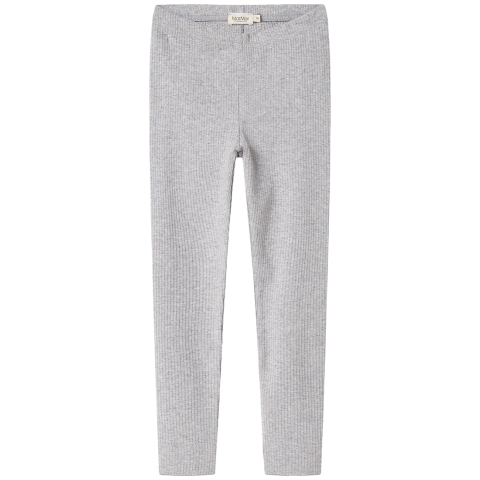 MarMar Leggings - Rib - Modaal - Lichtgrijs Gevlekt - MarMar - 56 - Leggings