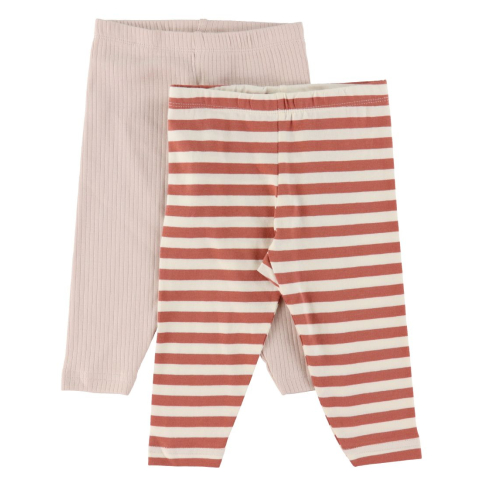 Minymo Leggings - 2-pack - Kloof Rose - Minymo - 74 - Leggings