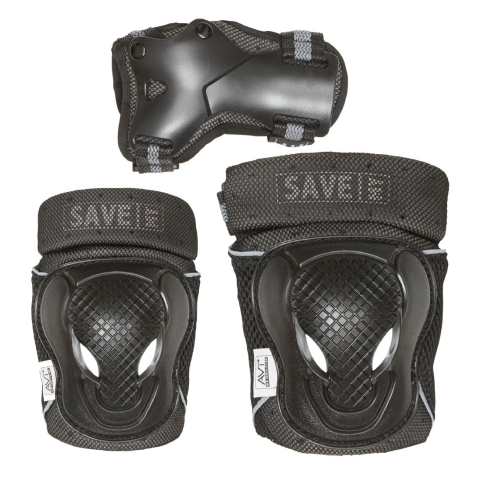 Save My Botten Beschermingsset - Zwart/Grijs - Save My - L - Large - Beschermuitrusting