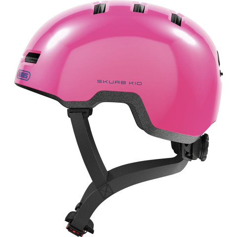 Abus Fietshelm - Skurb Kid - Glanzend Roze - Abus - 45-51 cm - Fietshelmen