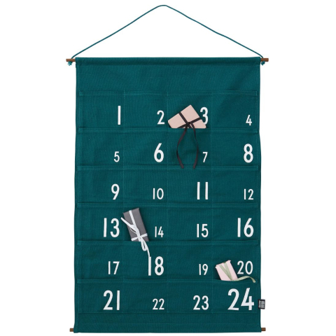 Design Letters Kerstkalender - 73 cm - Donkergroen - Design Letters - OneSize - Kalenders