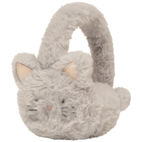 Mimi & Lula Oorwarmers - Grey Kitty CAT - Mimi & Lula - OneSize - Mutsen
