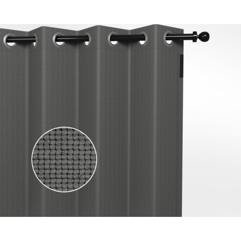 Buitengordijnen 1,37 x 2,20 m Carbon Black Shadow Comfort - Shadow comfort