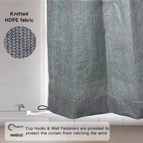 Buitengordijnen 1,37 x 2,20 m Cool Grey Shadow Comfort - Shadow comfort