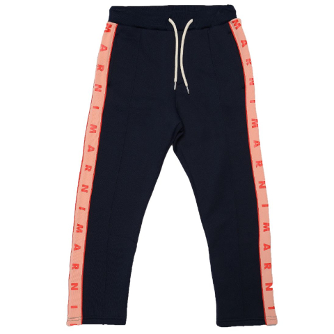 Marni Joggingbroek - Navy m. Koraal - Marni - 6 jaar (116) - Joggingbroeken