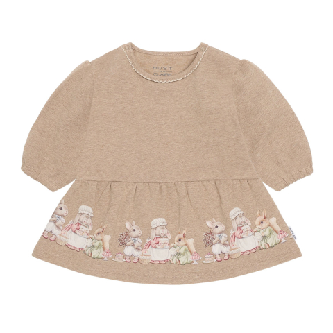 Hust and Claire Jurk - HCKristi - Biscuit - Hust and Claire - 1 jaar (80) - Jurken