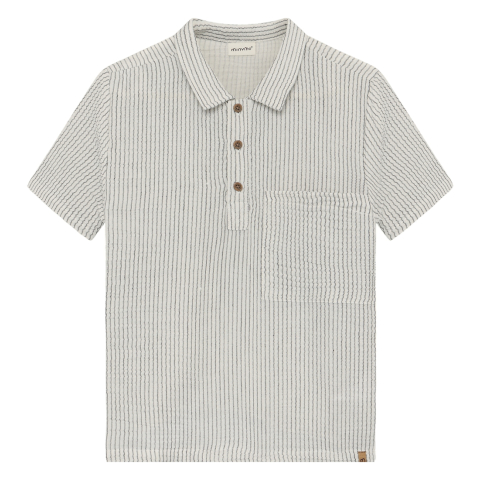 Minymo Polo - Odyssey Gray - Minymo - 7 jaar (122) - Polo's