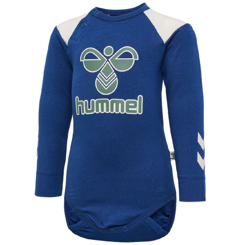 Hummel Romper l/s - hmlDevon - Navy Peony - Hummel - 74 - Rompers Lange Mouw
