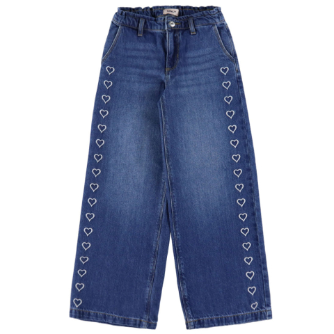 Kids Only Jeans - Breed - Denim - KogComet - Medium+ Blue Denim/ - Kids Only - 12 jaar (152) - Jeans