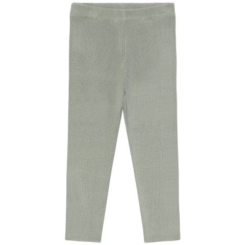 Hust and Claire Leggings - Rib - Bamboe - HcLui - Bos mist - Hust and Claire - 5 jaar (110) - Leggings