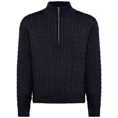 Grunt Blouse m. Rits - Gebreid - Noos - GrTerrase - Navy - Grunt - 14 jaar (164) - Shirts