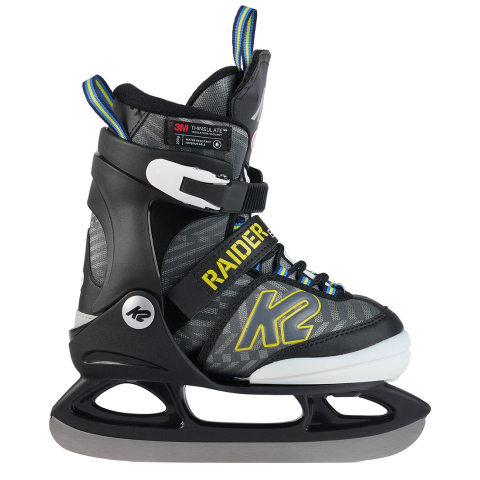 K2 Schaatsen m. Licht - Raider Beam Ice - Grijs/Zwart - K2 - 32/37 - Schaatsen