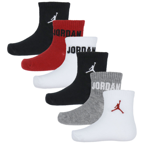 Jordan Enkelsokken - 6-pack - Rood/Zwart/Grijs/Wit - Jordan - 18/23 - Sokken