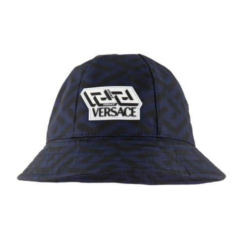 Versace Zomerhoed - Navy/Zwart m. Logo - Versace - S - Small - Zonnehoeden