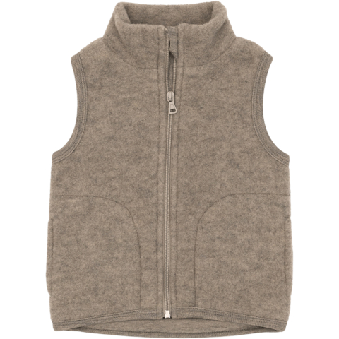 Engel Gilet - Wol - Walnootmelange - Engel - 8 jaar (128) - Gilets