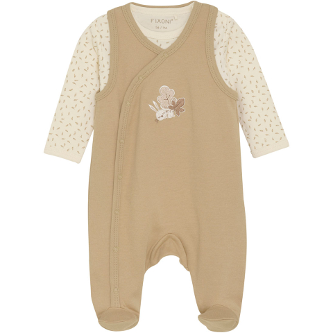 Fixoni Romper m. Voetjes m. Romper l/s - Sesam - Fixoni - 50 - Boxpakjes