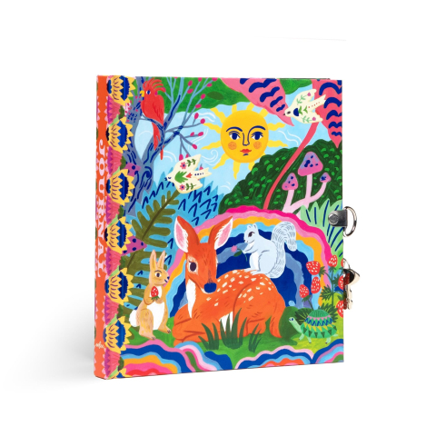 Eeboo Dagboek m. Slot - Bambi - Eeboo - OneSize - Dagboeken
