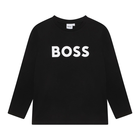 BOSS Blouse - Zwart m. Wit - BOSS - 10 jaar (140) - Shirts