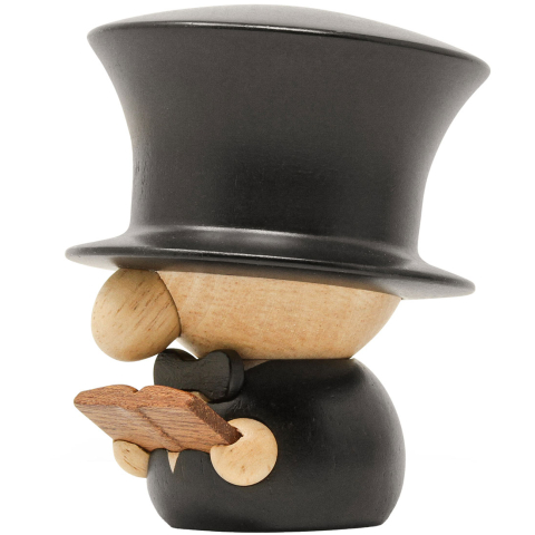 Fablewood H.C. Andersen - 8 cm - Naturel/Zwart - FableWood - OneSize - Decoraties
