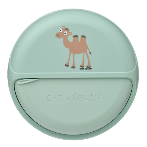 Carl Oscar Snackbox - MiniDisc - 400 ml - Groen m. Camel - Carl Oscar - OneSize - Broodtrommels