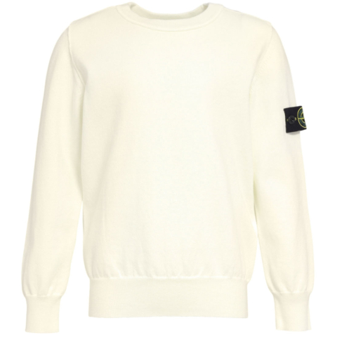 Stone Island Blouse - Gebreid - Wit - Stone Island - 8 jaar (128) - Shirts