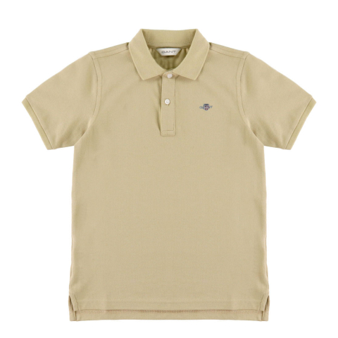 GANT Polo - Shield - Haver Beige - GANT - 14-15 jaar (164-170) - Polo's