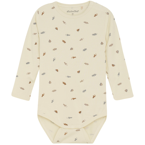 Minymo Romper l/s - Viscose - Passaatwinden m. Dinosaurussen - Minymo - 56 - Rompers Lange Mouw