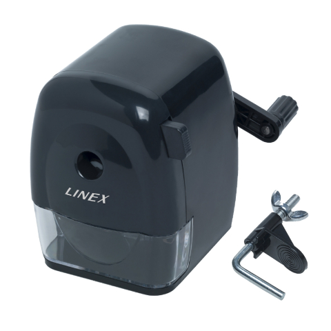 Linex Puntenslijper m. Handkruk - Zwart - Linex - OneSize - Puntenslijpers