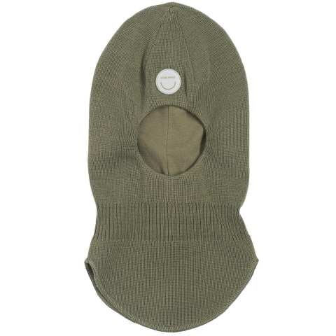 Viking Balaclava - Wol/Katoen - 2-lag - Olive - Viking - 48 cm - Balaclavas - Dubbel