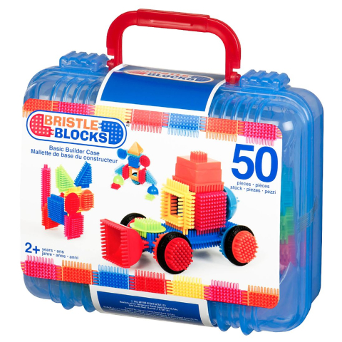 Bristle Blocks Koffer - 50 Onderdelen - Basic Bouwer - Bristle Blocks - OneSize - Blokken