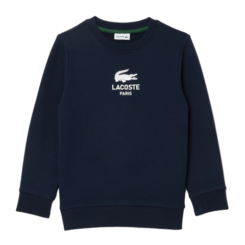 Lacoste Trui - Blue Marine m. Logo - Lacoste - 16 jaar (176) - Truien