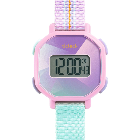 Djeco Horloge - Purple Prisma - Djeco - OneSize - Horloges