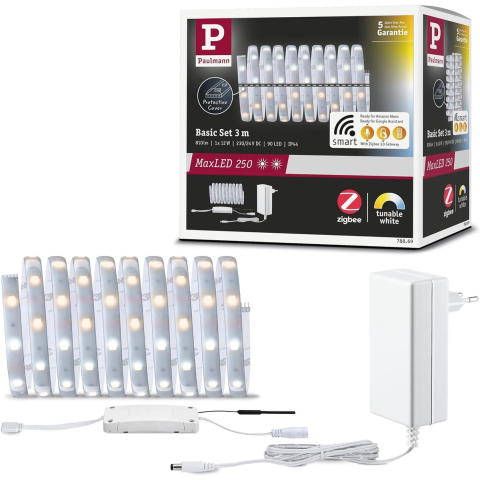 Paulmann 78869 LED-strip basisset Met connector (male) 230 V 3 m Warmwit 1 set(s)