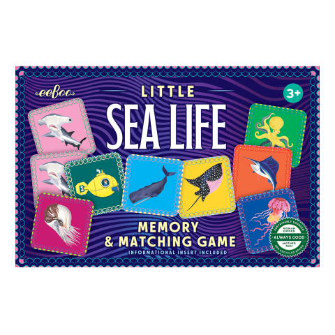 Eeboo Memory Spel - Zeedieren - Eeboo - OneSize - Memory