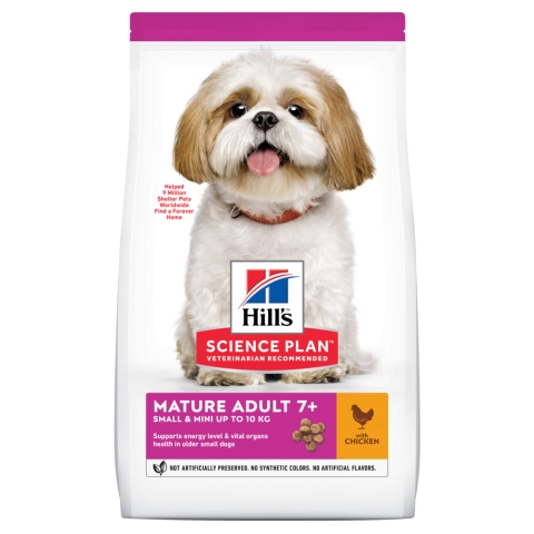4x Hill's Canine Mature Adult Small - Mini Kip 3 kg