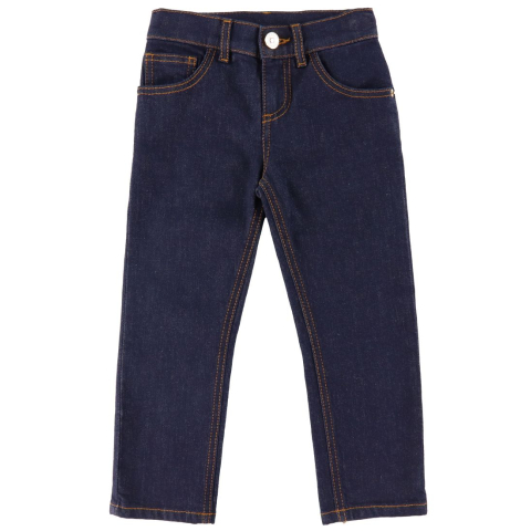 Versace Jeans - Medusa Print - Blauw m. Goud - Versace - 8 jaar (128) - Jeans