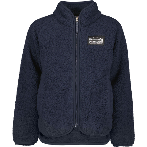 Didriksons Fleece Jas - Teddy - Gibbs - Navy - Didriksons - 120 - Fleece Jassen