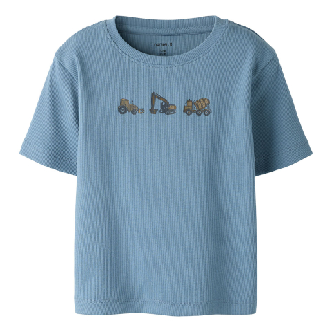 Name It T-Shirt - Rib - NmmFrits - Spring Meer - Name It - 4 jaar (104) - T-Shirts