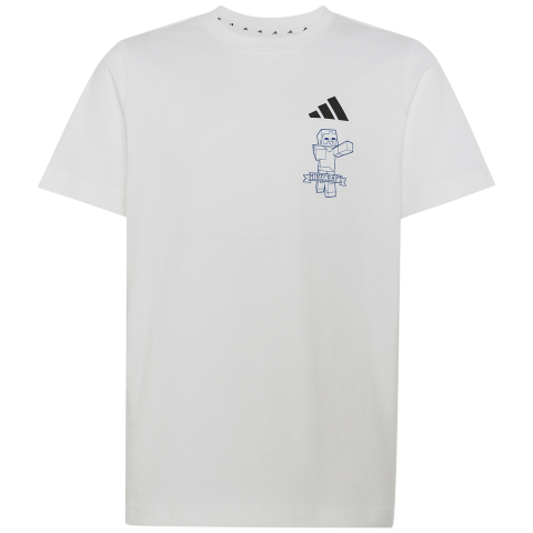 adidas Performance T-Shirt - Wit m. Minecraft - adidas Performance - 10 jaar (140) - T-Shirts