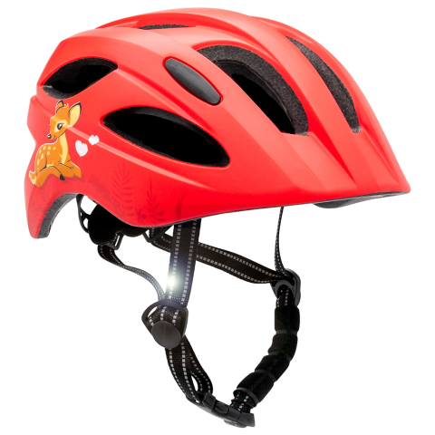 Crazy Safety Fietshelm - Cool Schattig - S - Rood - Crazy Safety - 51-54 cm - Fietshelmen