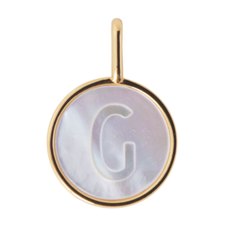 Design Letters Hanger Tot Ketting - G - Pearl Gold - Design Letters - OneSize - Sieraden