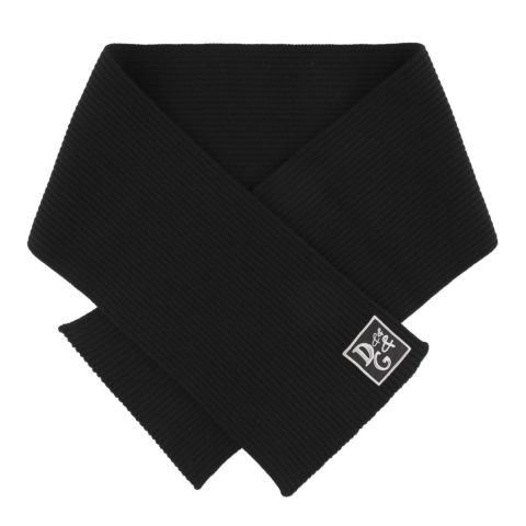 Dolce & Gabbana Sjaal - 140x30 - Wol - Zwart - Dolce & Gabbana - L - Large - Sjaals