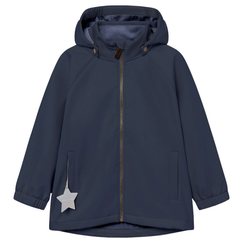 Mini A Ture Softshelljassen m. Fleece - MatAden - Ombre Blue - Mini A Ture - 6 jaar (116) - Softshelljassen
