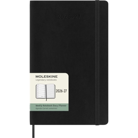 Agenda 2027 Moleskine 18M Planner Weekly 7dagen/1pagina large sc black